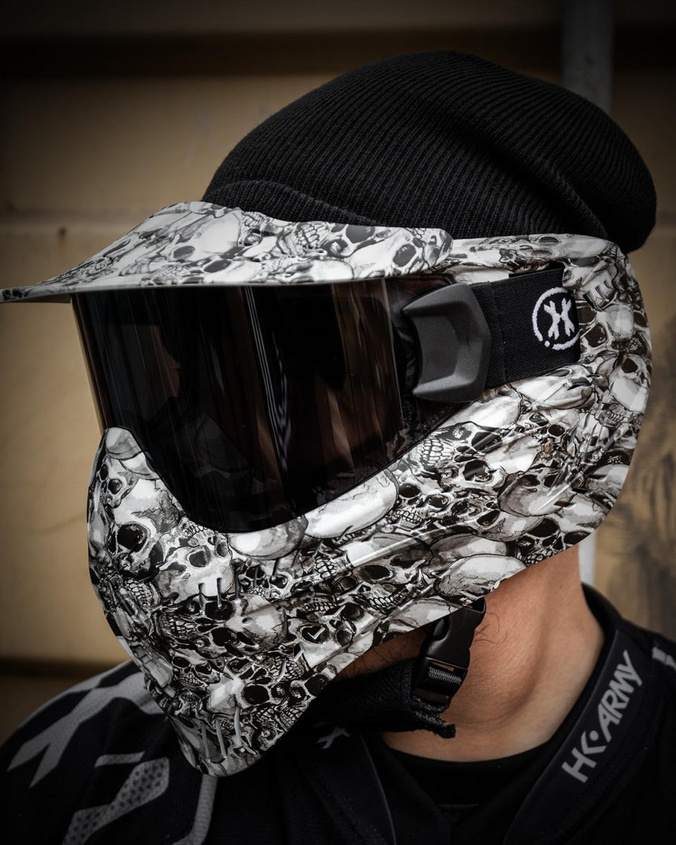 Careta SKULL, Lente Smoke, diseño Calavera - HK Army - Usado